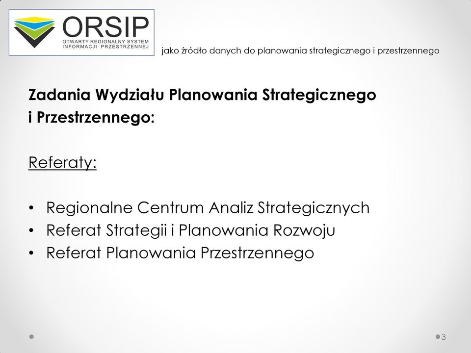 Analiz Strategicznych Referat Strategii i