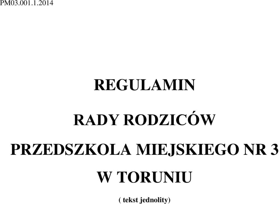 RODZICÓW PRZEDSZKOLA