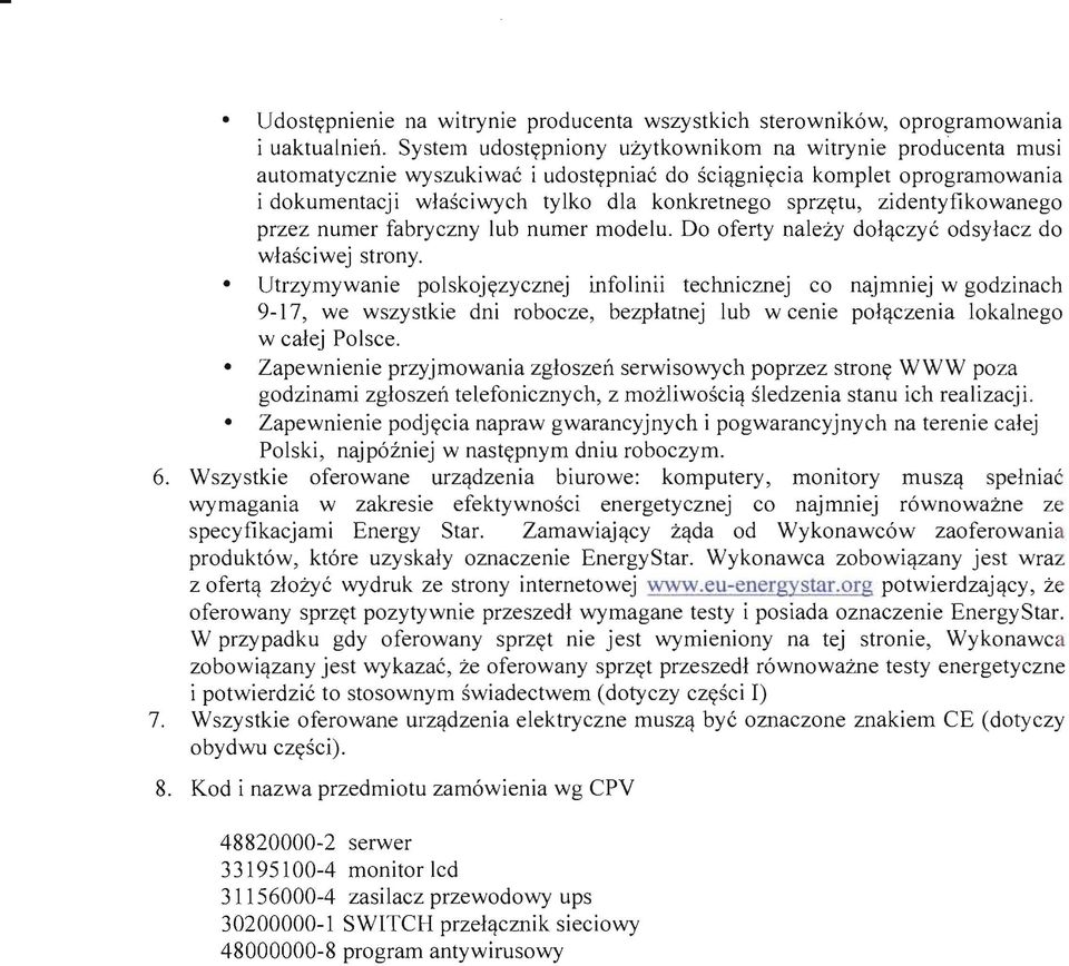 przez numer fabryczny lub numer mdelu. D ferty nalezy dhtczye dsylacz d wlasciwej strny.