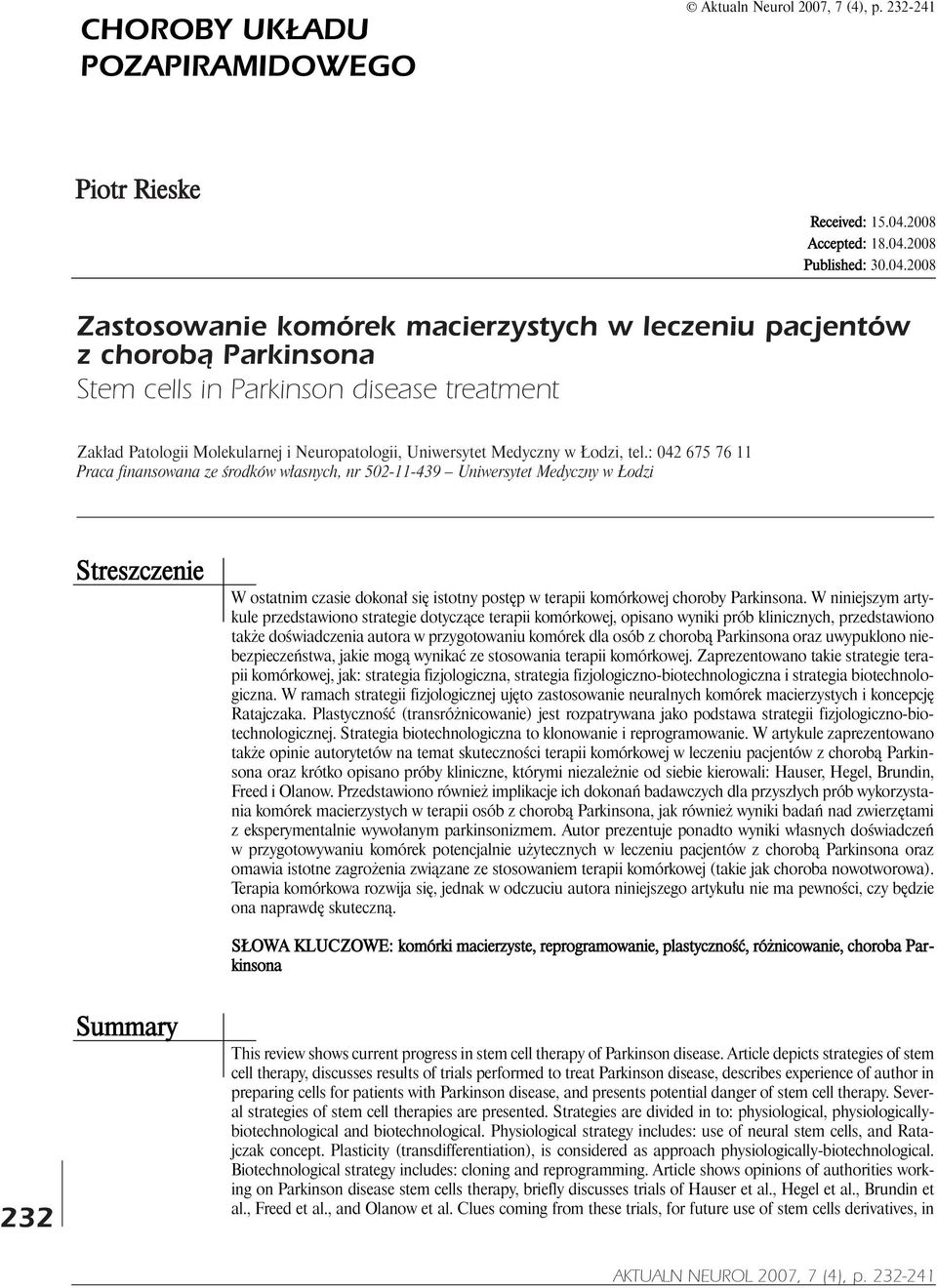 2008 Published: 30.04.