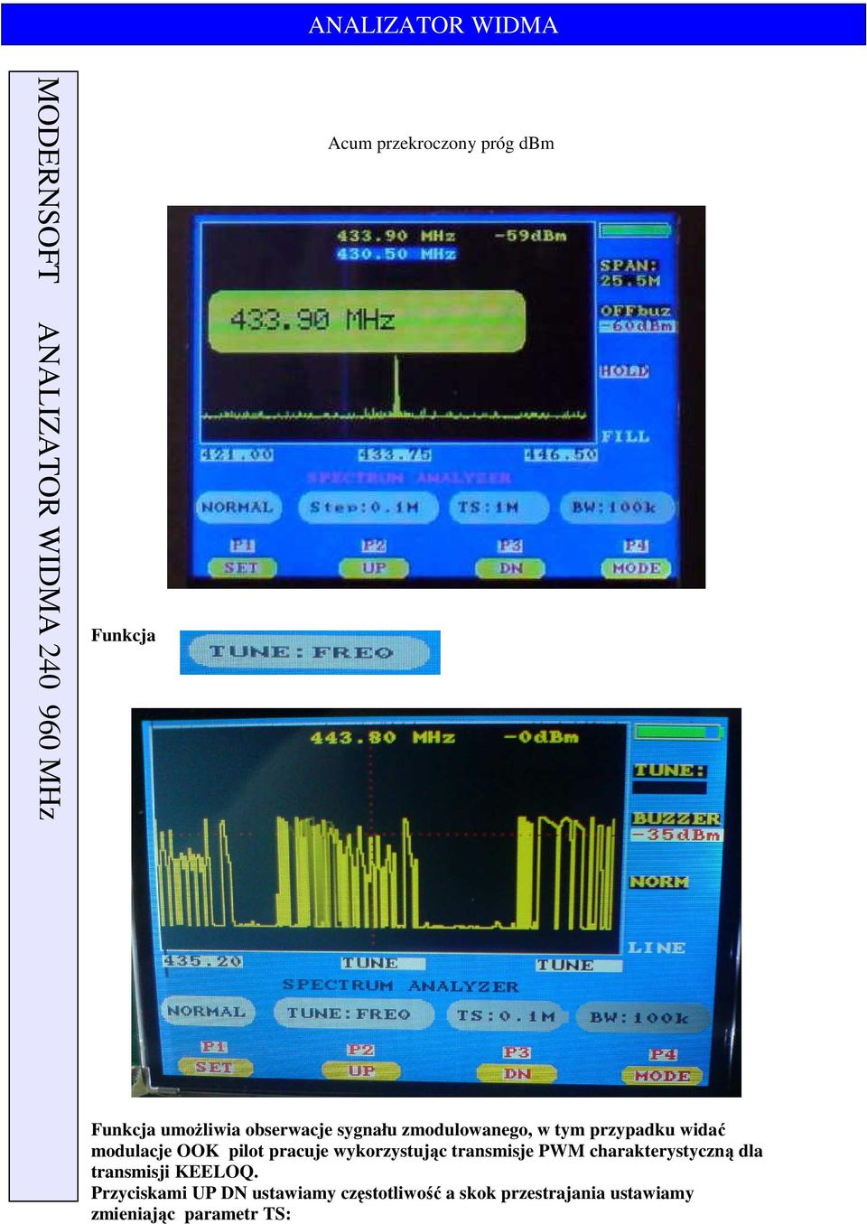 wykorzystując transmisje PWM charakterystyczną dla transmisji KEELOQ.