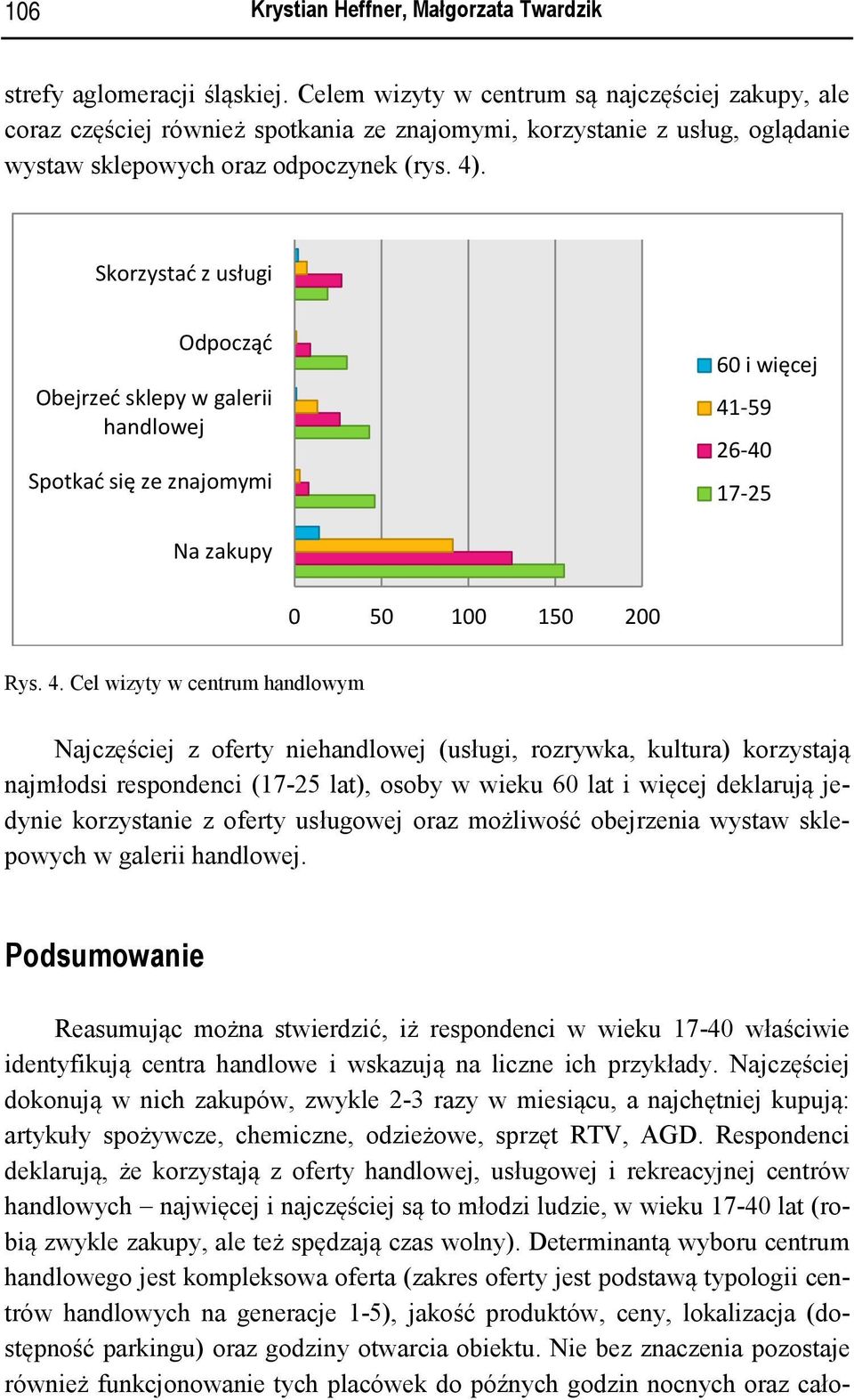 Skorzystać z usługi Odpocząć Obejrzeć sklepy w galerii handlowej Spotkać się ze znajomymi 60 i więcej 41