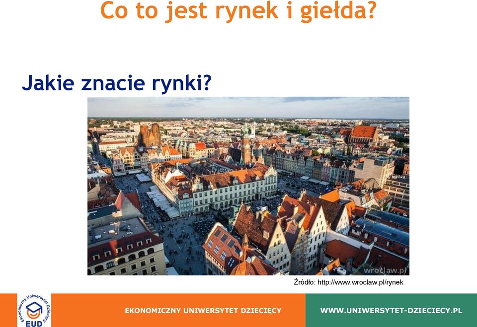 Jakie znacie rynki?