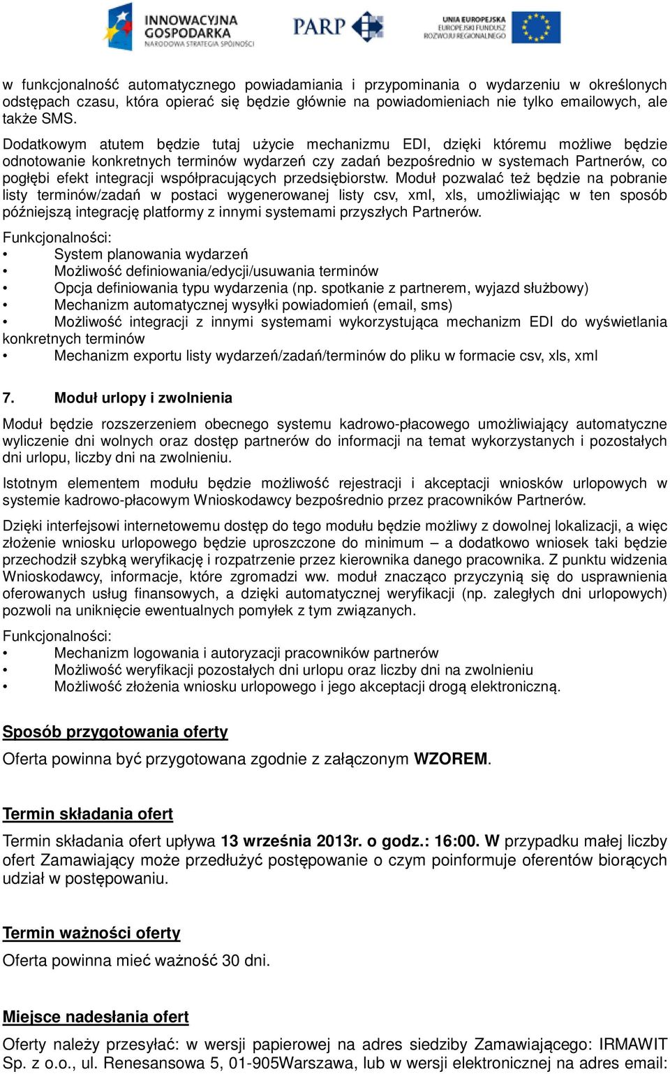 współpracujących przedsiębiorstw.