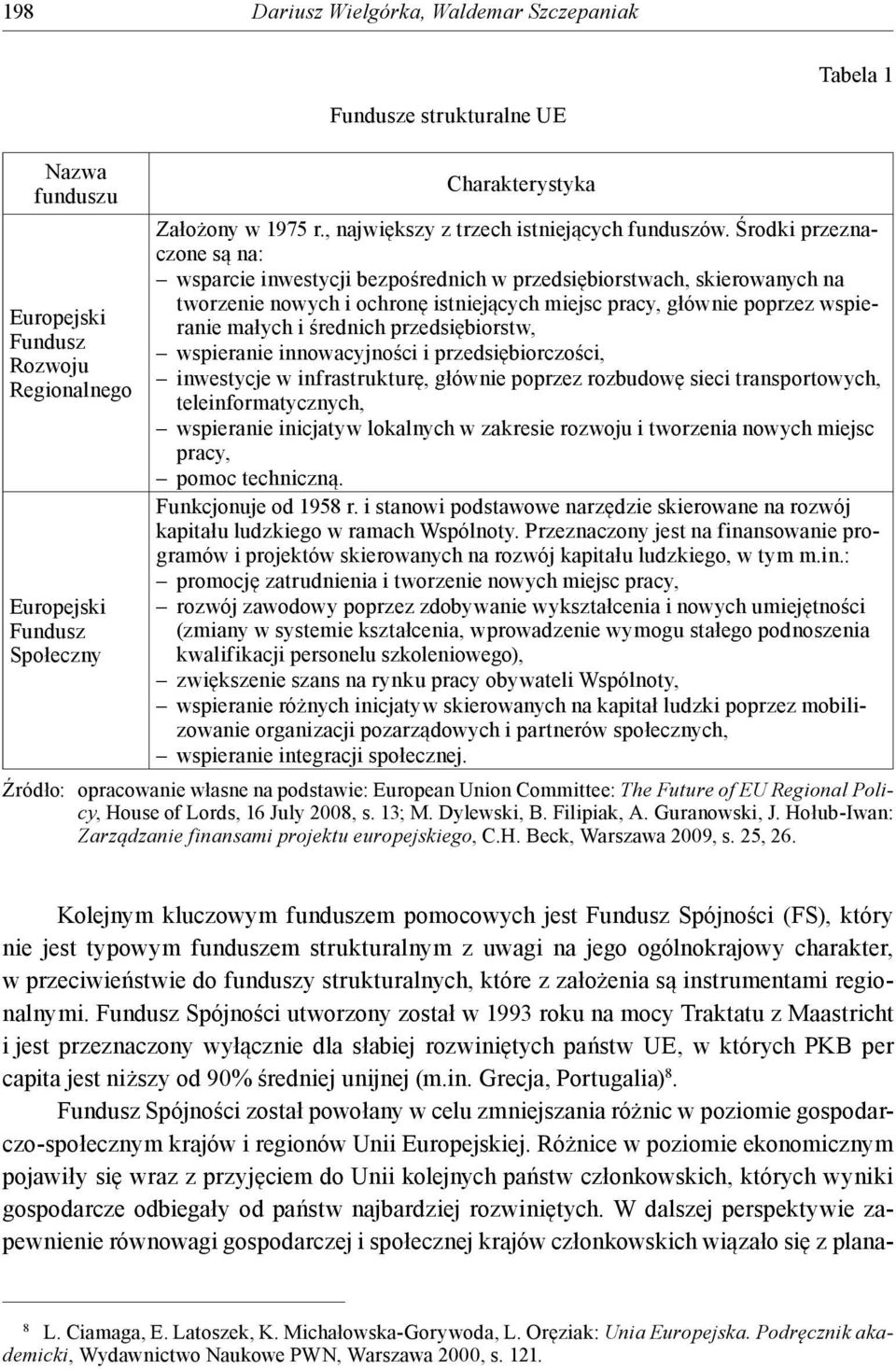 przedsiębiorstw, wspieranie innowacyjności i przedsiębiorczości, inwestycje w infrastrukturę, głównie poprzez rozbudowę sieci transportowych, teleinformatycznych, wspieranie inicjatyw lokalnych w