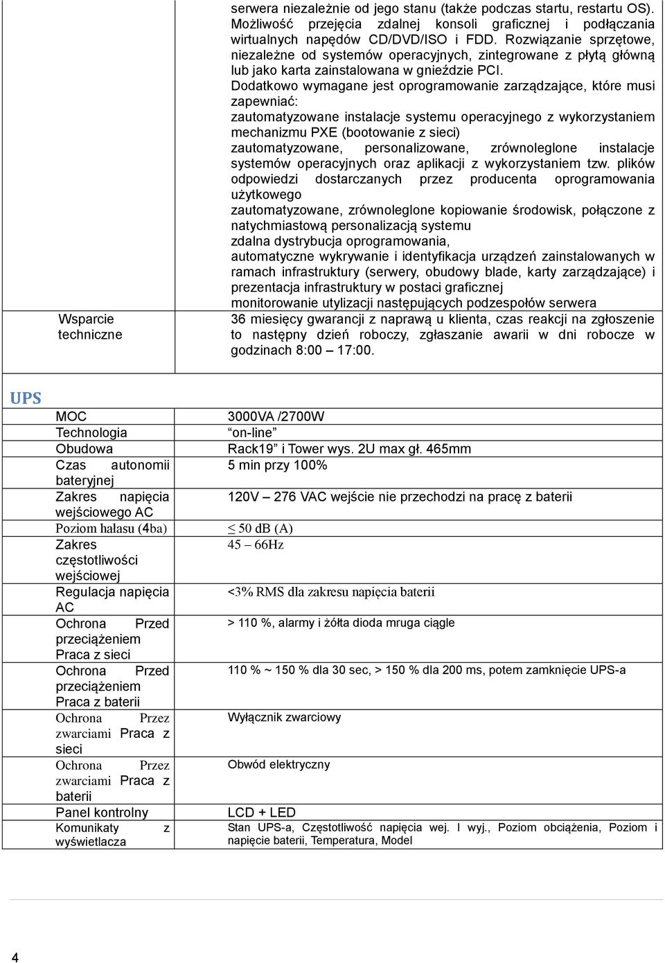 Ddatkw wymagane jest prgramwanie zarządzające, które musi zapewniać: zautmatyzwane instalacje systemu peracyjneg z wykrzystaniem mechanizmu PXE (btwanie z sieci) zautmatyzwane, persnalizwane,
