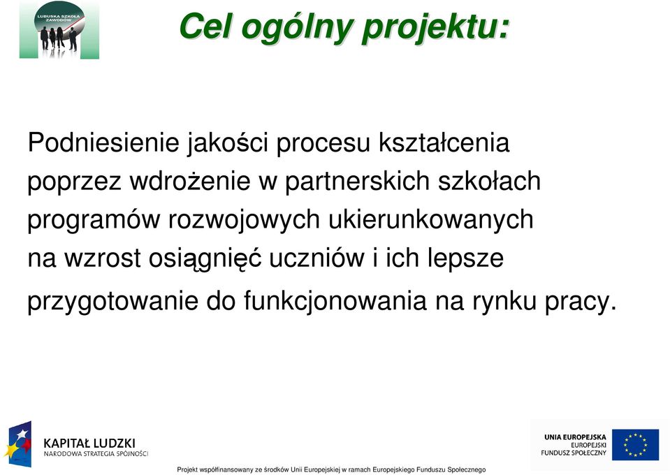 programów rozwojowych ukierunkowanych na wzrost osiągnięć