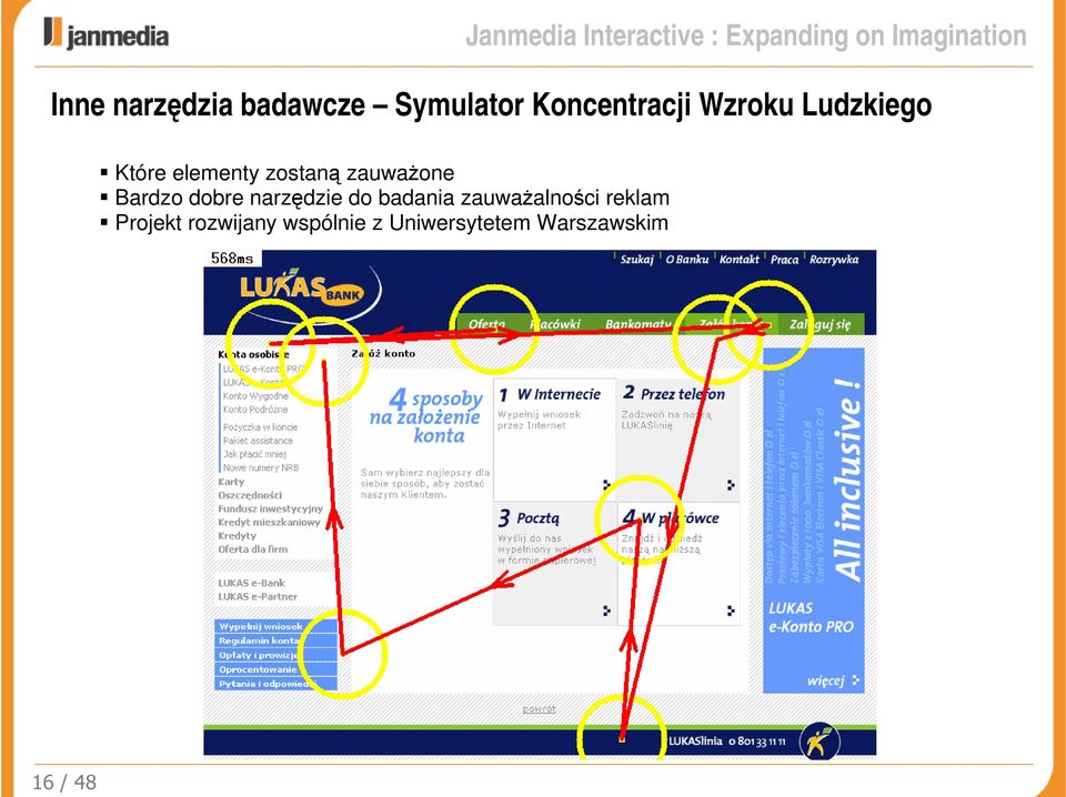 zostaną zauważone Bardzo dobre narzędzie do badania zauważalności