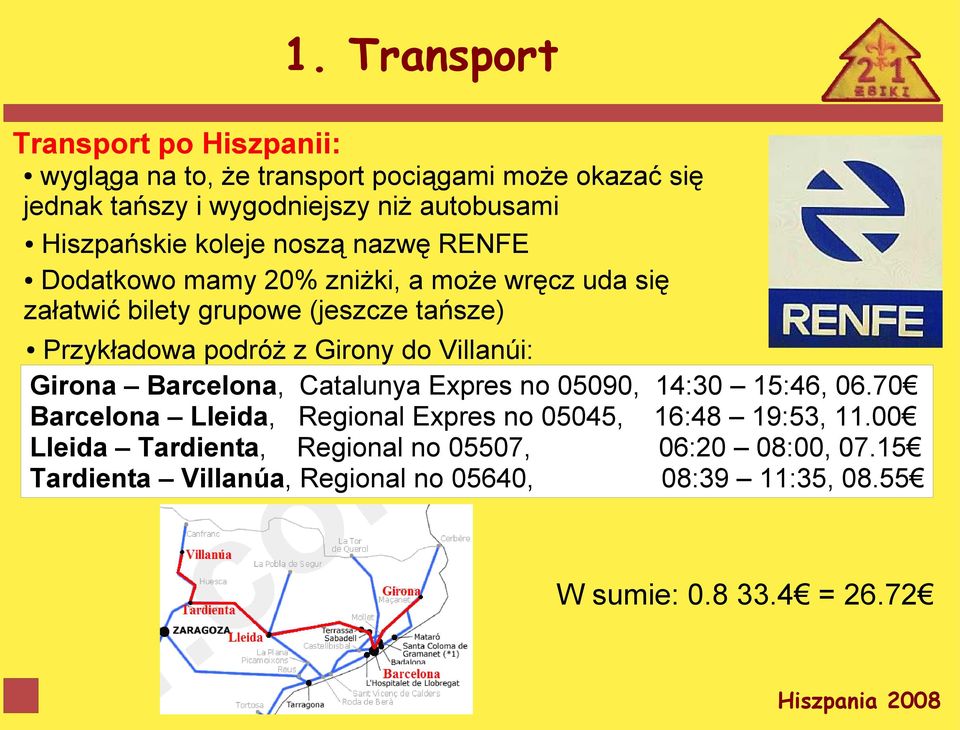 podróż z Girony do Villanúi: Girona Barcelona, Catalunya Expres no 05090, 14:30 15:46, 06.