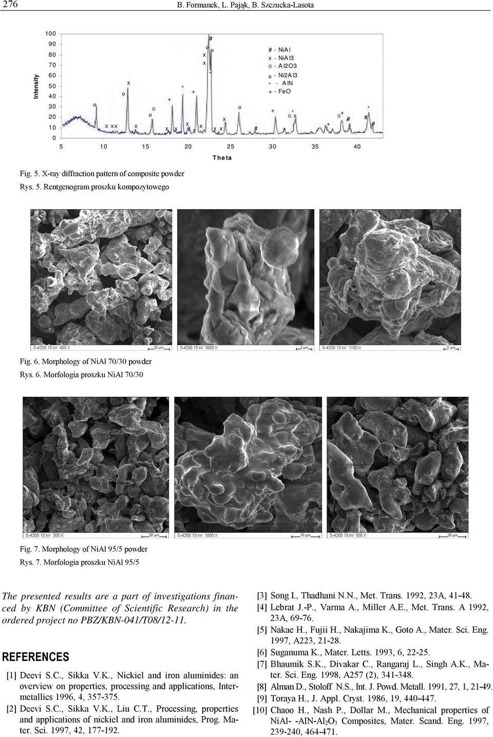 REFERENCES [1] Deevi S.C., Sikka V.K., Nickiel and irn aluminides: an verview n prperties, prcessing and applicatins, Intermetallics 1996, 4, 357-375. [2] Deevi S.C., Sikka V.K., Liu C.T.