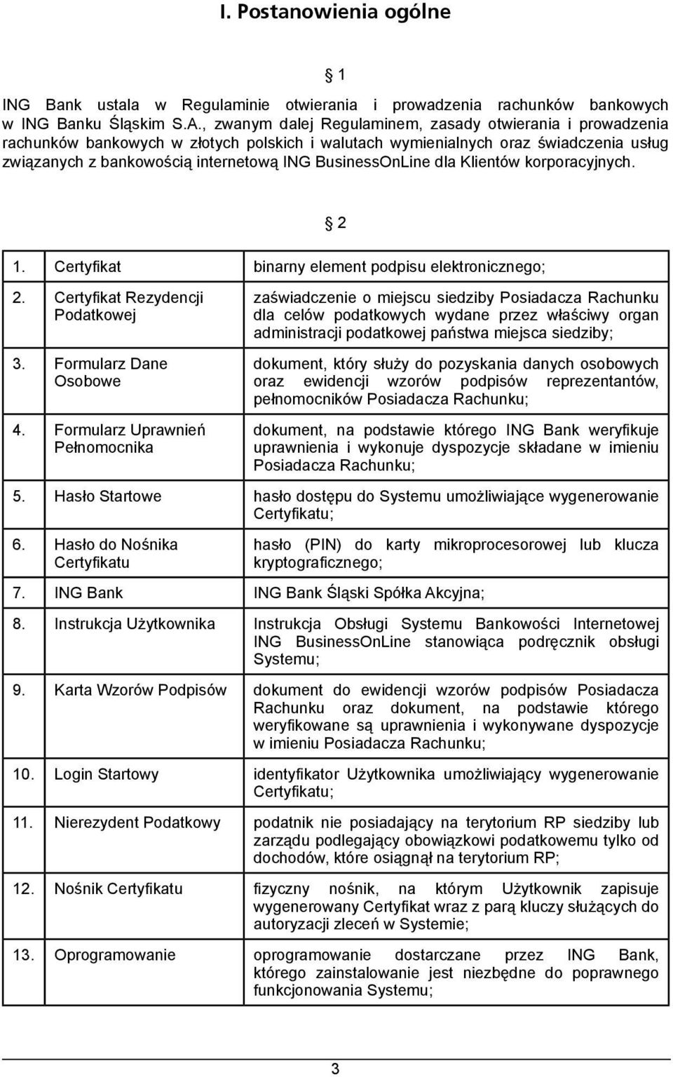 BusinessOnLine dla Klientów korporacyjnych. 2 1. Certyfikat binarny element podpisu elektronicznego; 2. Certyfikat Rezydencji Podatkowej 3. Formularz Dane Osobowe 4.