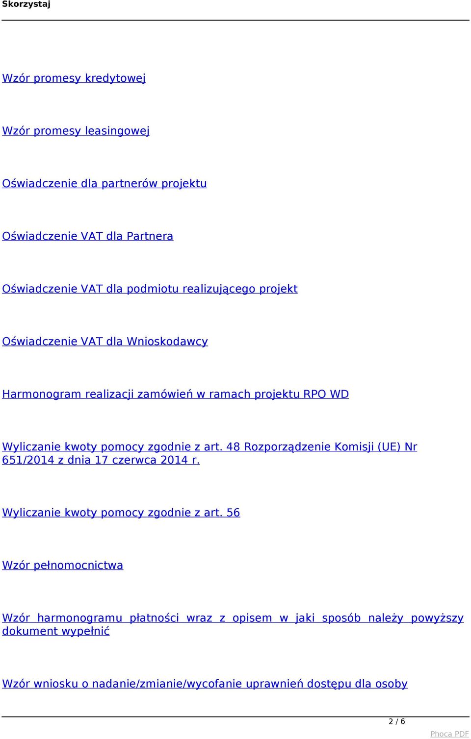 art. 48 Rozporządzenie Komisji (UE) Nr 651/2014 z dnia 17 czerwca 2014 r. Wyliczanie kwoty pomocy zgodnie z art.