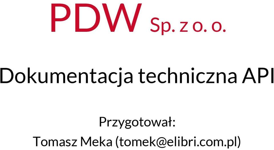 techniczna API