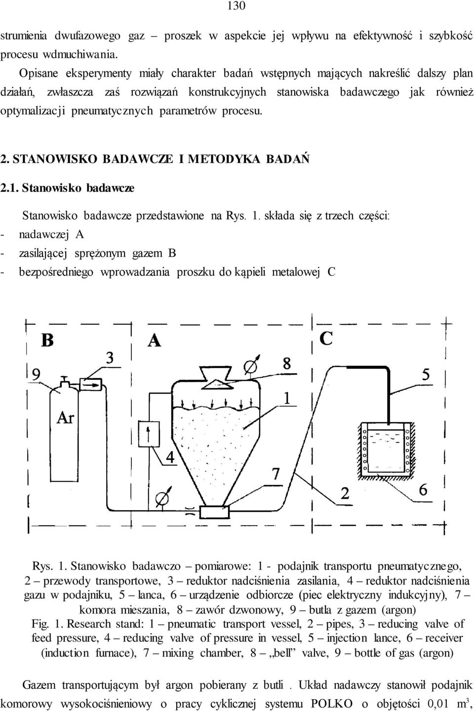 parametrów procesu. 2. STANOWISKO BADAWCZE I METODYKA BADAŃ 2.1. Stanowisko badawcze Stanowisko badawcze przedstawione na Rys. 1.