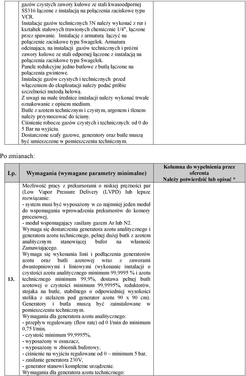 Armatura odcinająca, na instalacji gazów technicznych i próżni zawory kulowe ze stali odpornej łączone z instalacją na połączenia zaciskowe typu Swagelok.