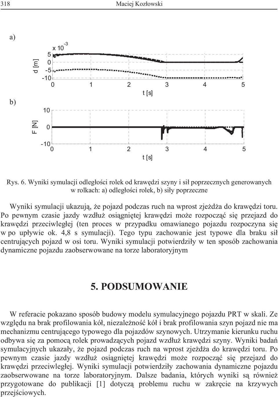 do kraw dzi toru. Po pewnym czasie jazdy wzd u osi gni tej kraw dzi mo e rozpocz si przejazd do kraw dzi przeciwleg ej (ten proces w przypadku omawianego pojazdu rozpoczyna si w po up ywie ok.