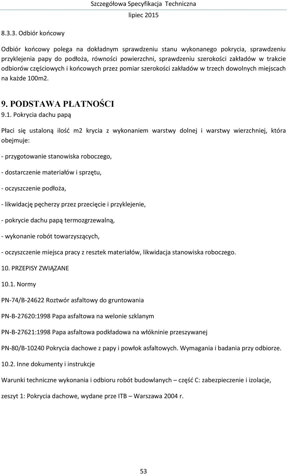 0m2. 9. PODSTAWA PŁATNOŚCI 9.1.