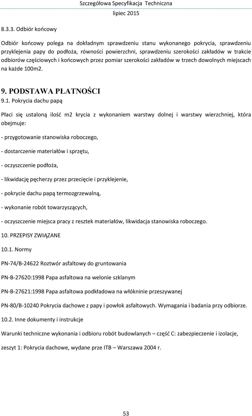 0m2. 9. PODSTAWA PŁATNOŚCI 9.1.