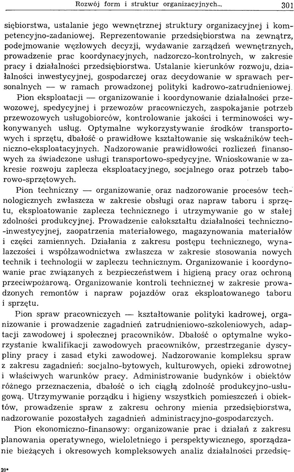 działalności przedsiębiorstw a.