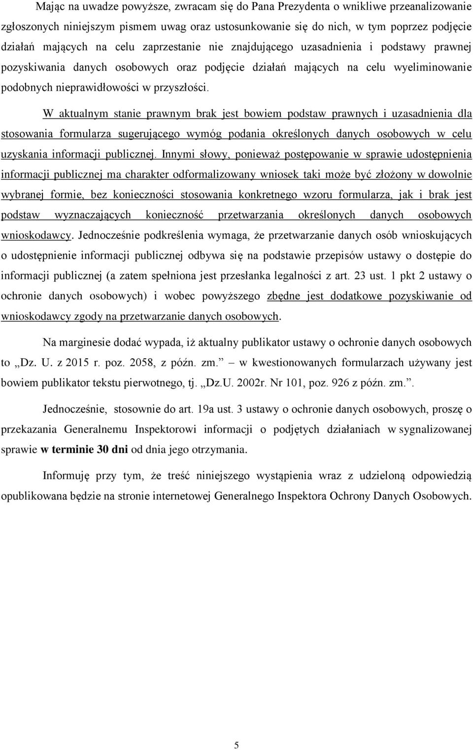 GENERALNY INSPEKTOR OCHRONY DANYCH OSOBOWYCH - PDF Darmowe pobieranie