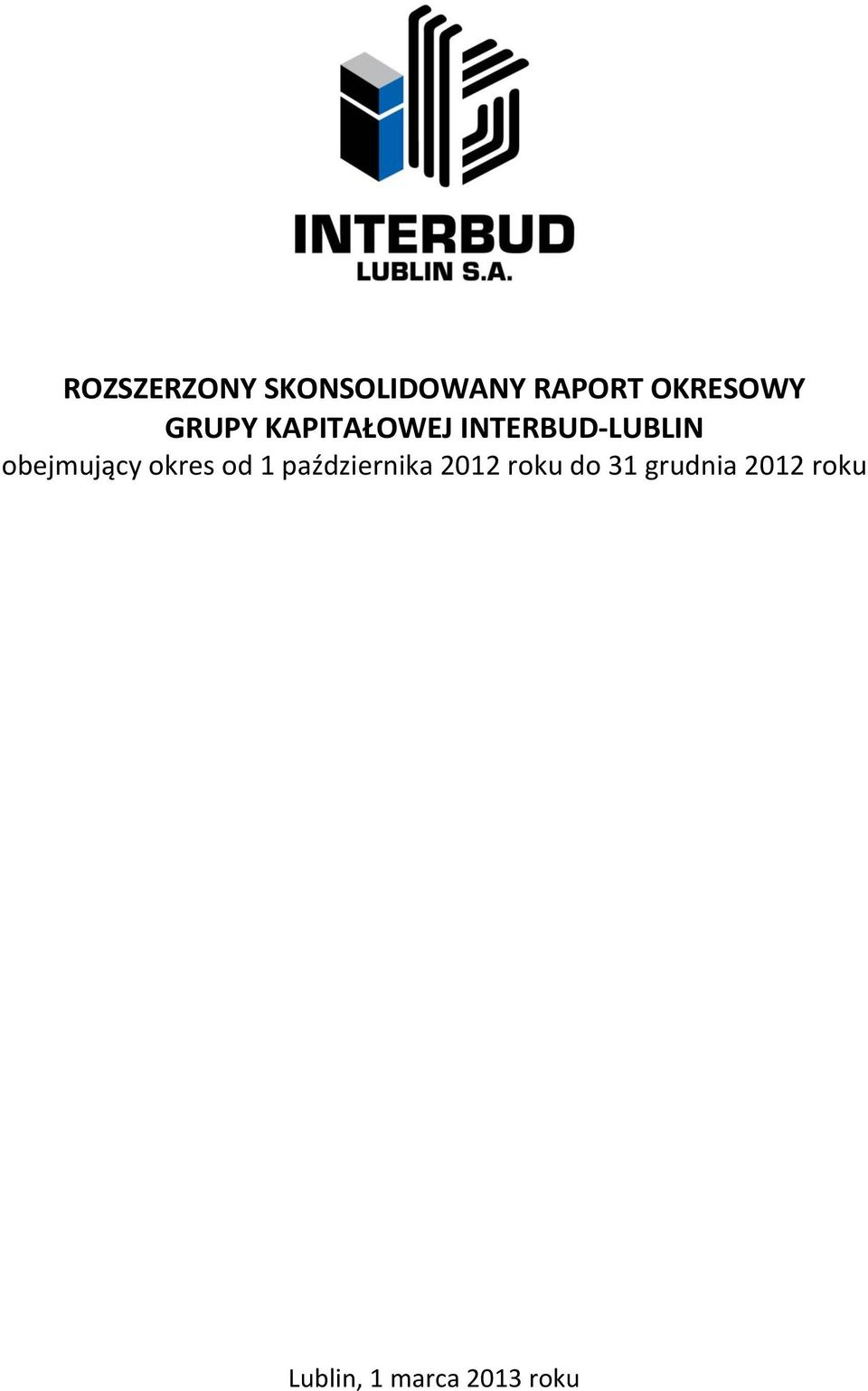 obejmujący okres od 1 października 2012