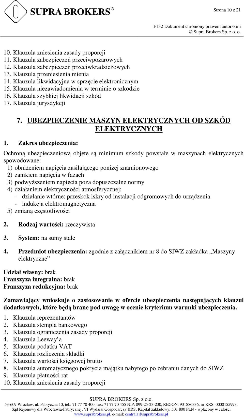 UBEZPIECZENIE MASZYN ELEKTRYCZNYCH OD SZKÓD ELEKTRYCZNYCH 1.