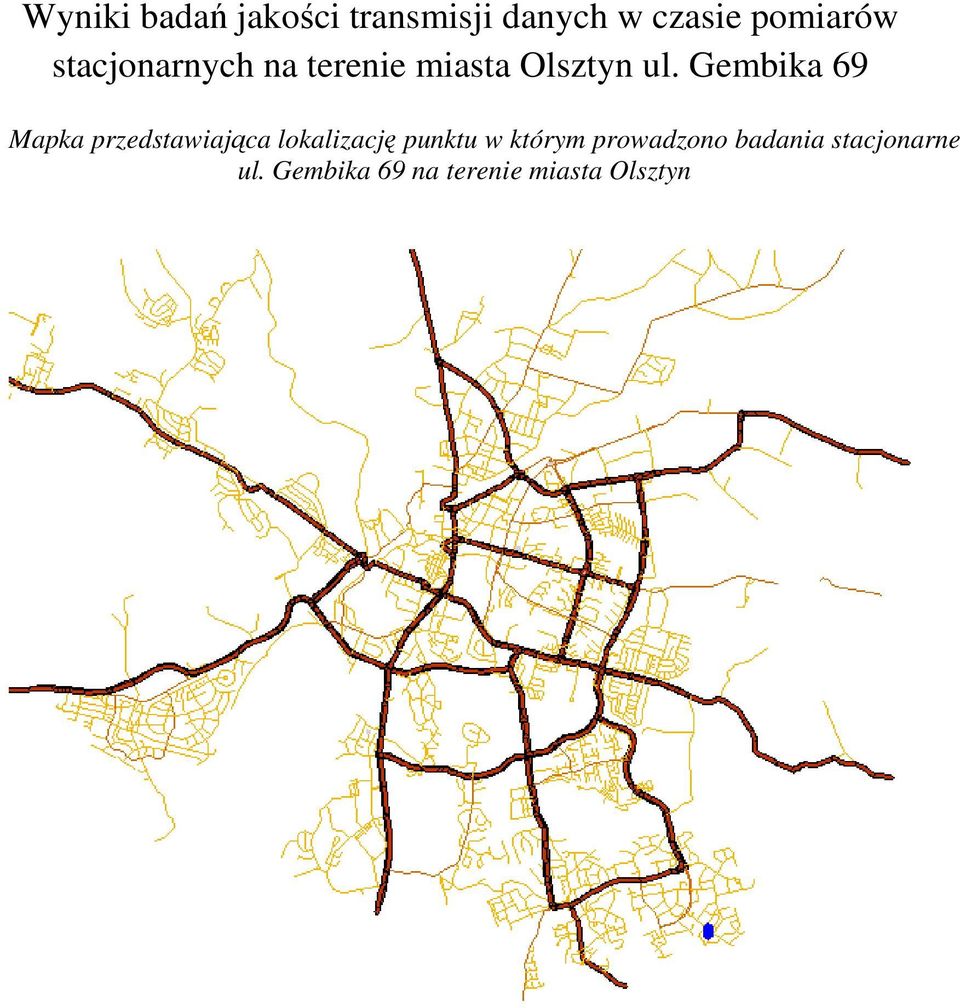 Gembika 69 Mapka przedstawiająca lokalizację punktu w