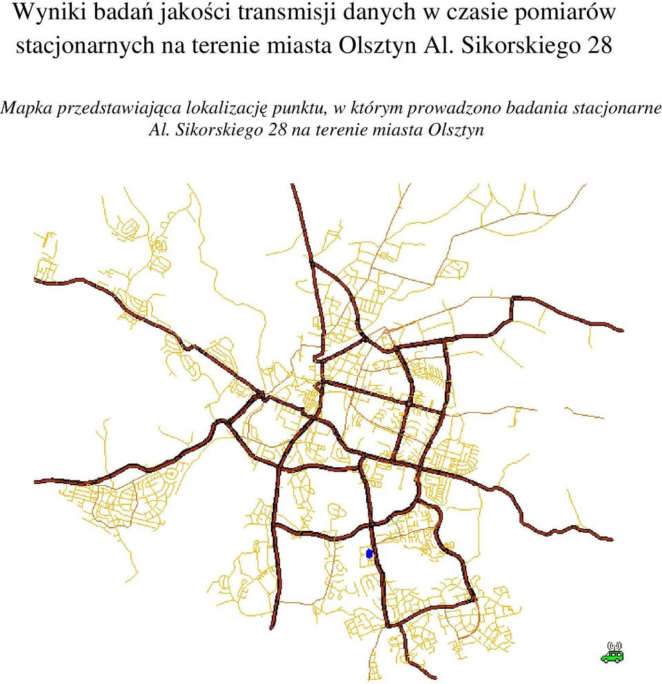 Sikorskiego 28 Mapka przedstawiająca lokalizację punktu, w