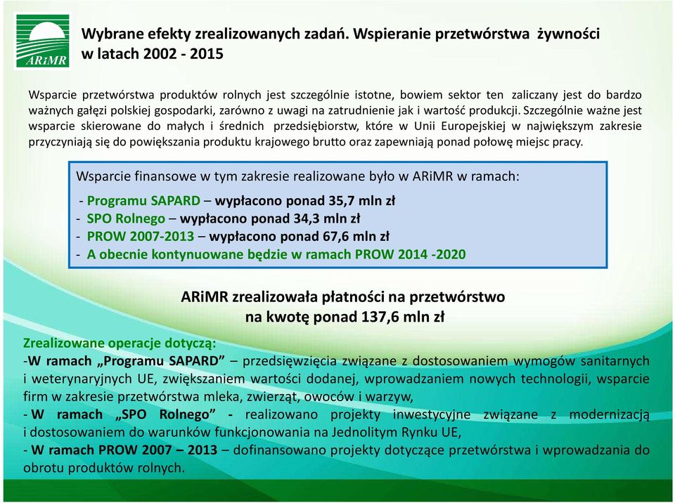 zarówno z uwagi na zatrudnienie jak i wartość produkcji.