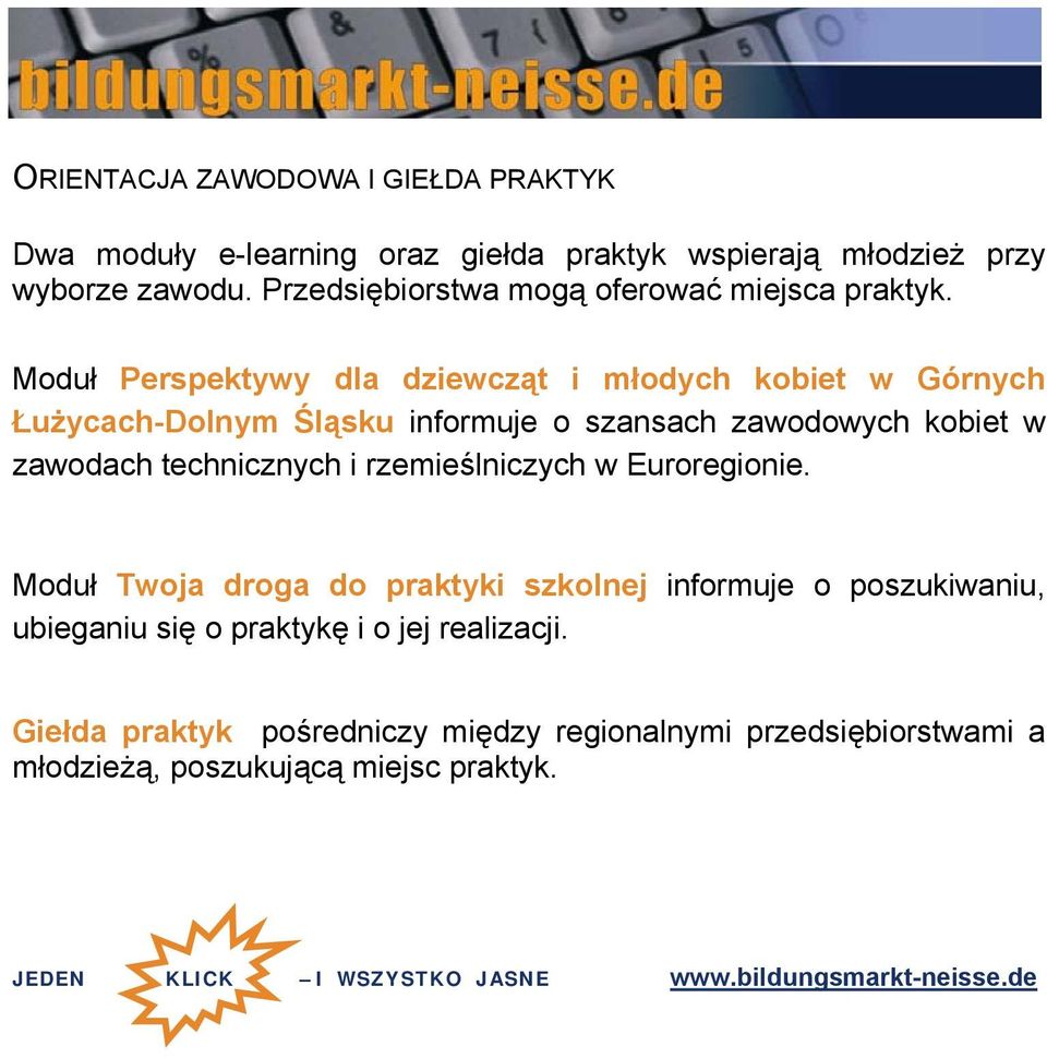Moduł Perspektywy dla dziewcząt i młodych kobiet w Górnych Łużycach-Dolnym Śląsku informuje o szansach zawodowych kobiet w zawodach