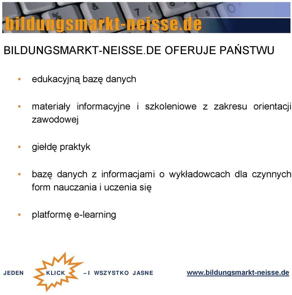 informacyjne i szkoleniowe z zakresu orientacji zawodowej