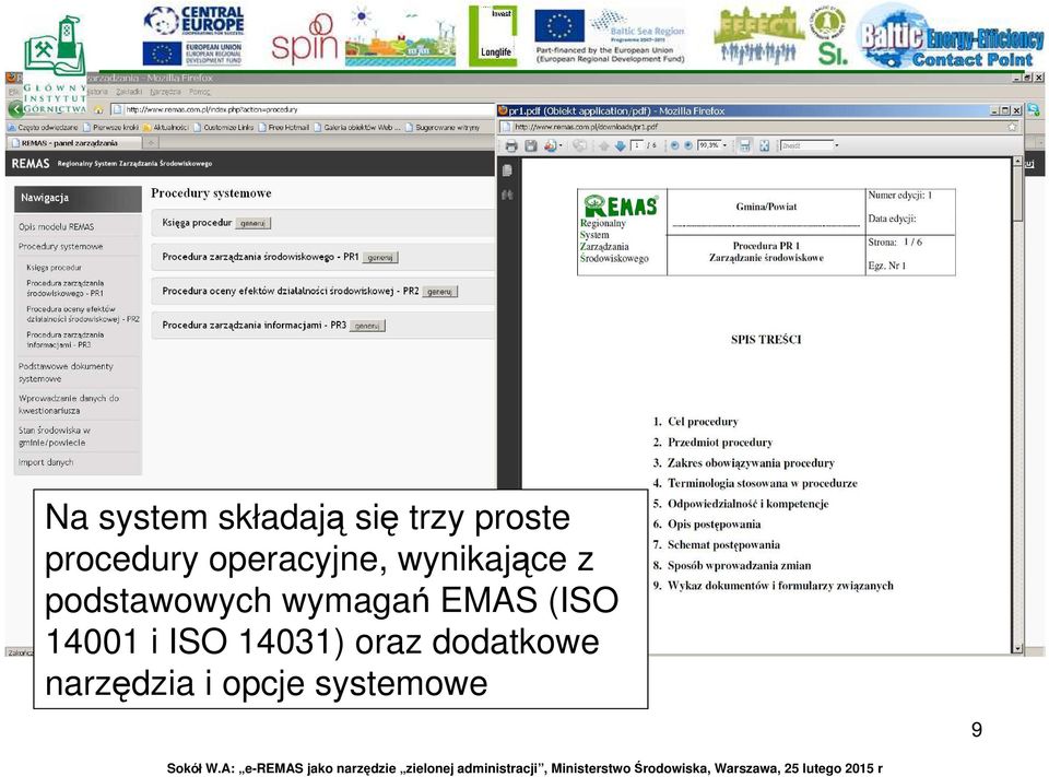 podstawowych wymagań EMAS (ISO 14001 i