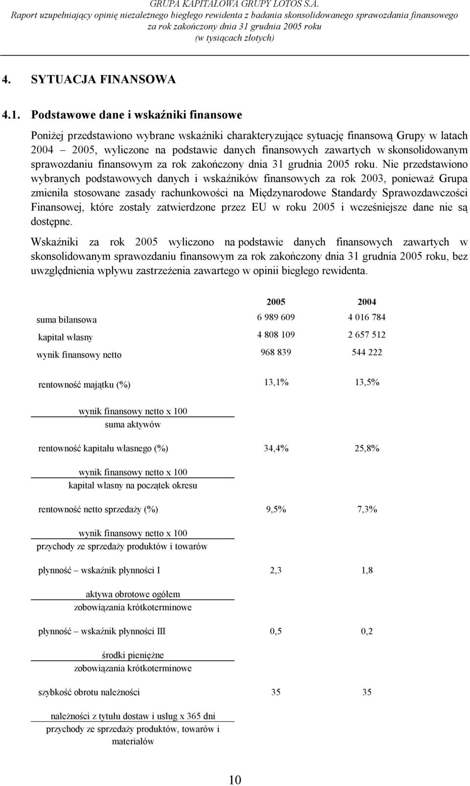 skonsolidowanym sprawozdaniu finansowym.