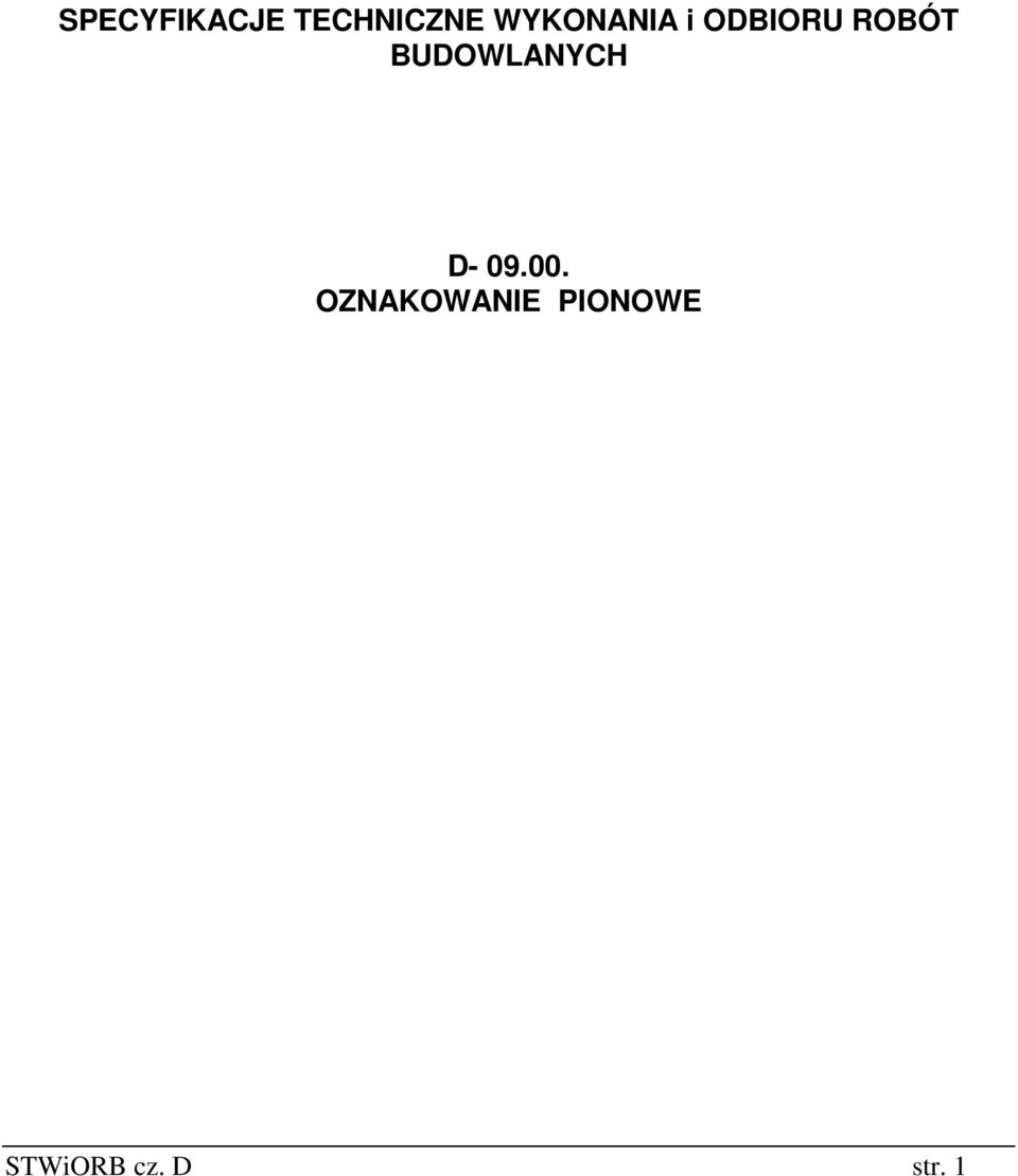 BUDOWLANYCH D- 09.00.