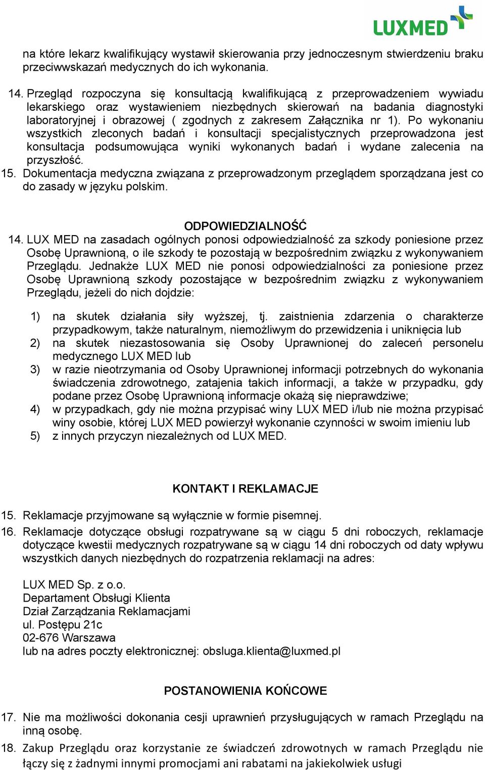 zakresem Załącznika nr 1).