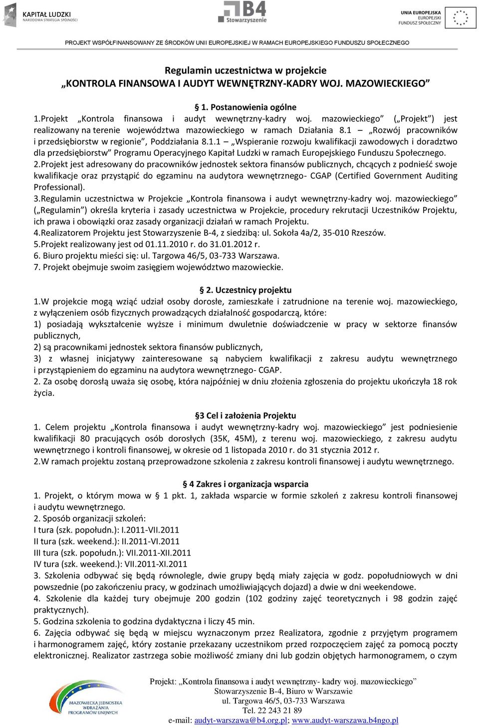 Rozwój pracowników i przedsiębiorstw w regionie, Poddziałania 8.1.