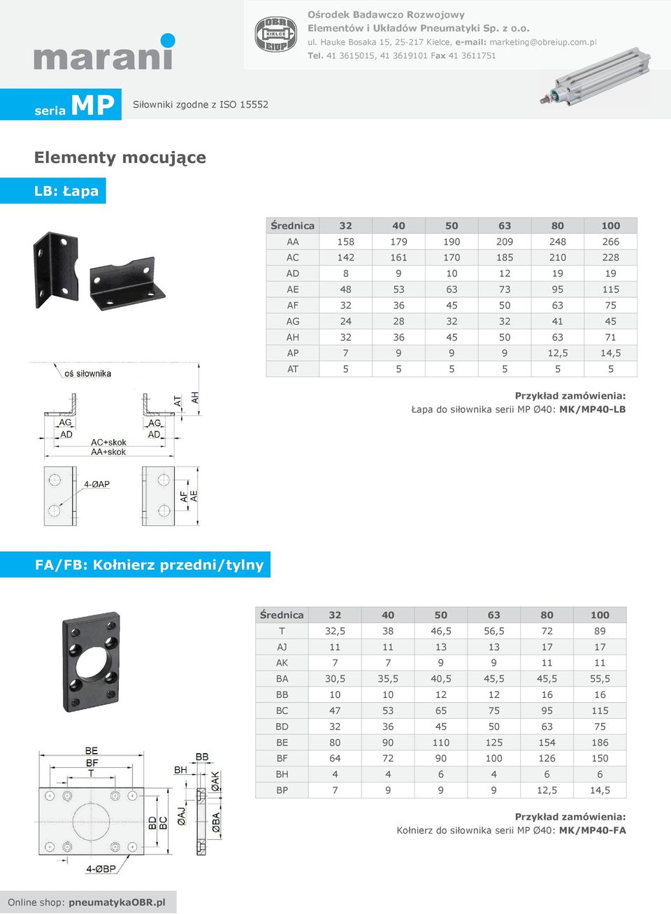 przedni/tylny AJ 11 11 13 13 17 17 AK 7 7 9 9 11 11 BA 30,5 35,5 40,5 45,5 45,5 55,5 BB 10 10 12 12 16 16 BC 47 53 65 75 95 115 BD 32