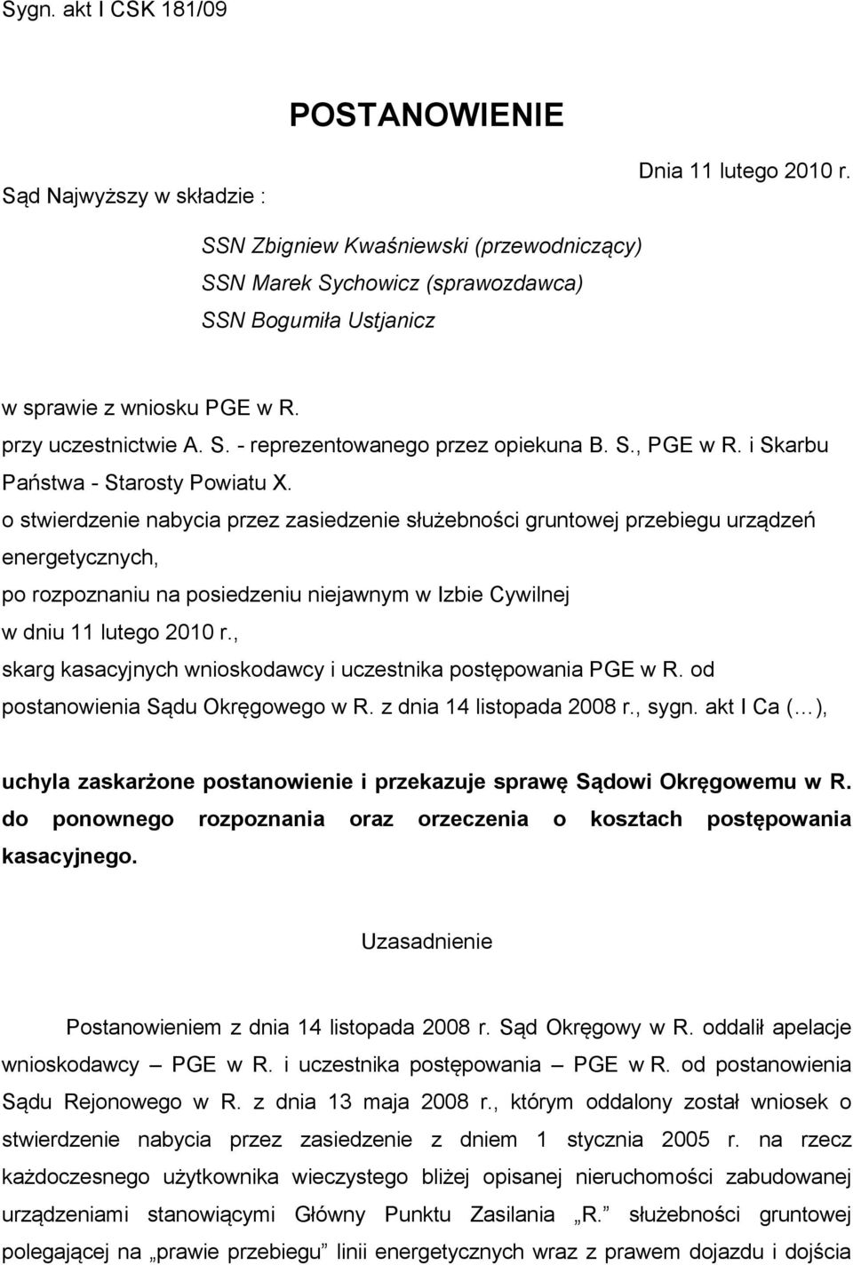 i Skarbu Państwa - Starosty Powiatu X.
