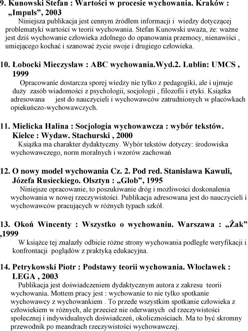 Łobocki Mieczysław : ABC wychowania.wyd.2.