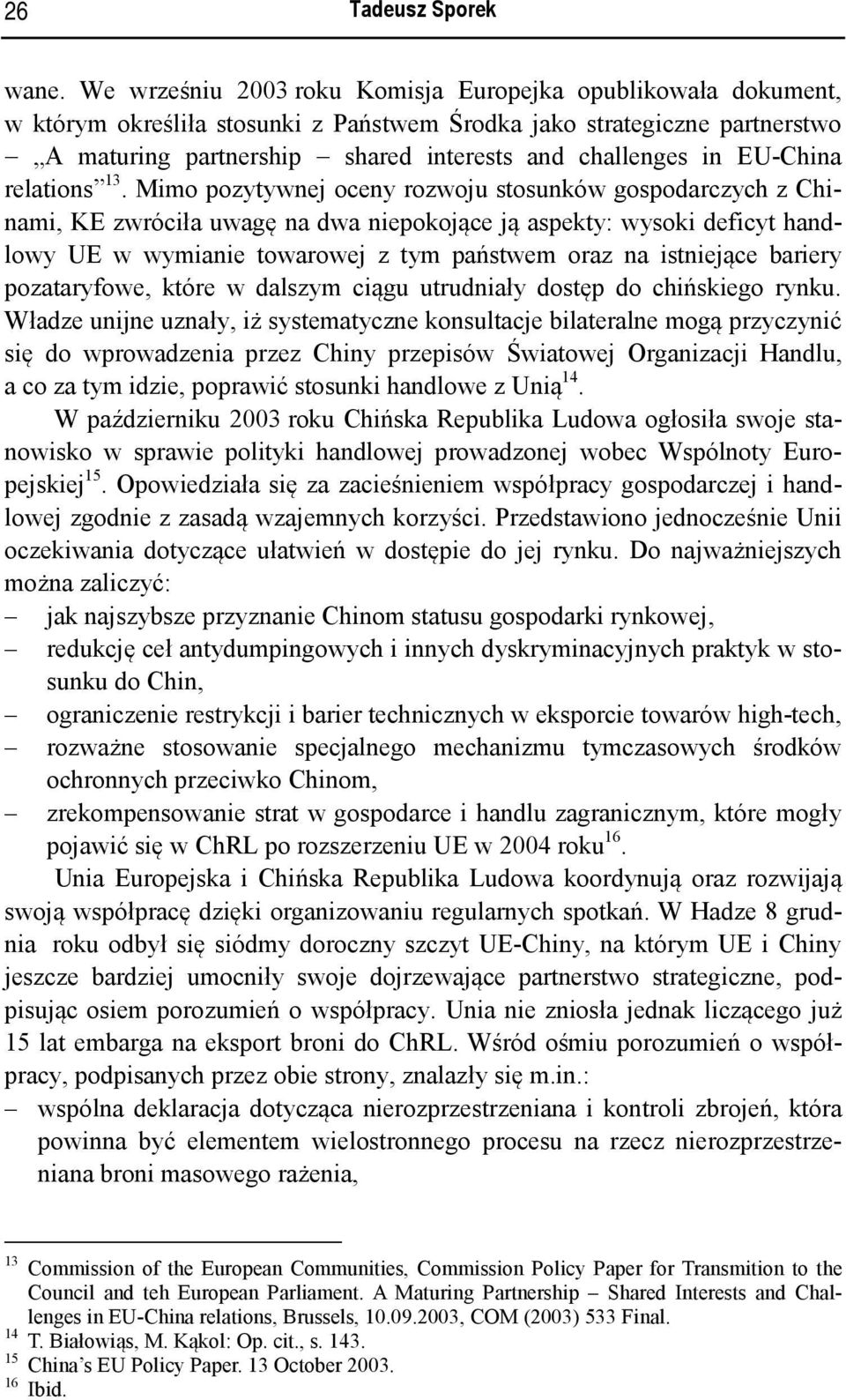 EU-China relations 13.