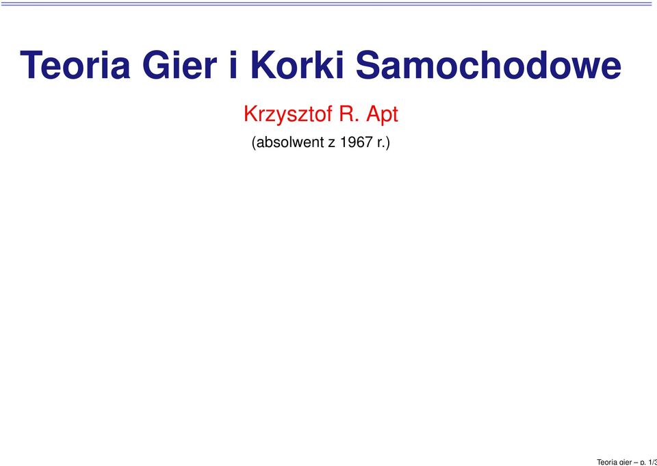 Korki Samochodowe