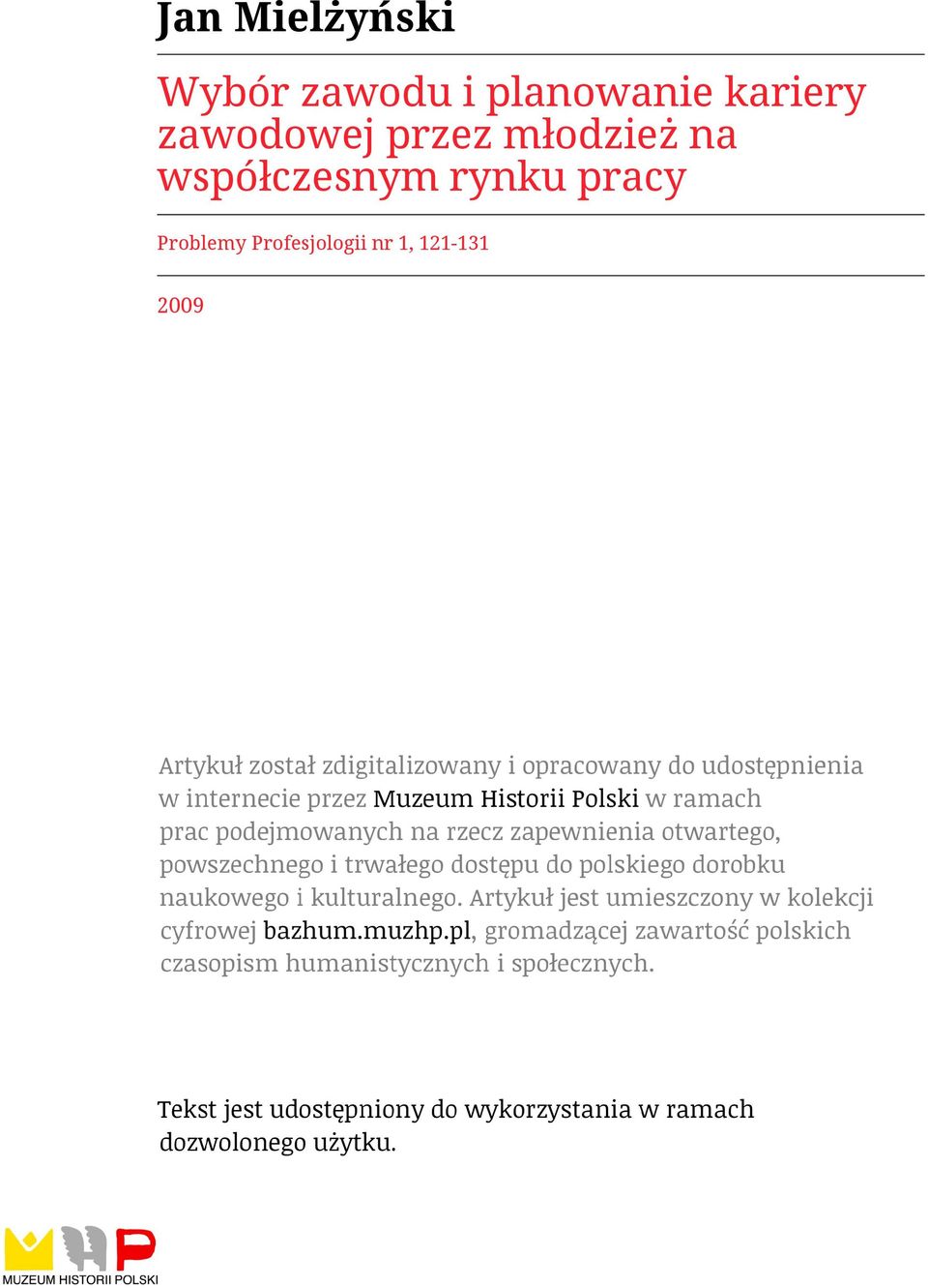 m³odzie na wsp ³czesnym rynku pracy