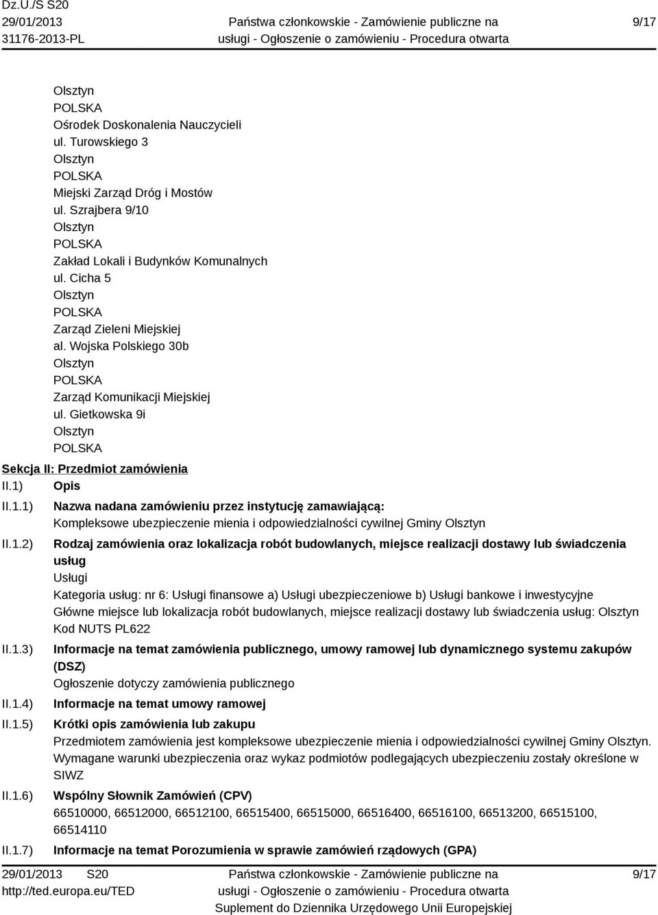 Opis II.1.