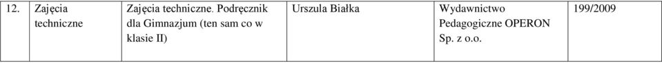 Podręcznik dla Gimnazjum (ten