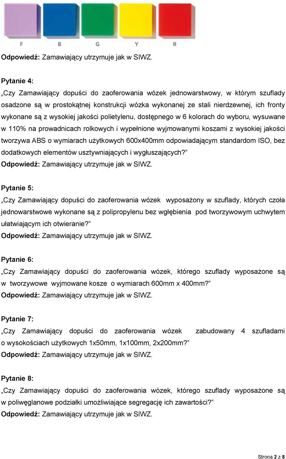 600x400mm odpowiadającym standardom ISO, bez dodatkowych elementów usztywniających i wygłuszających?