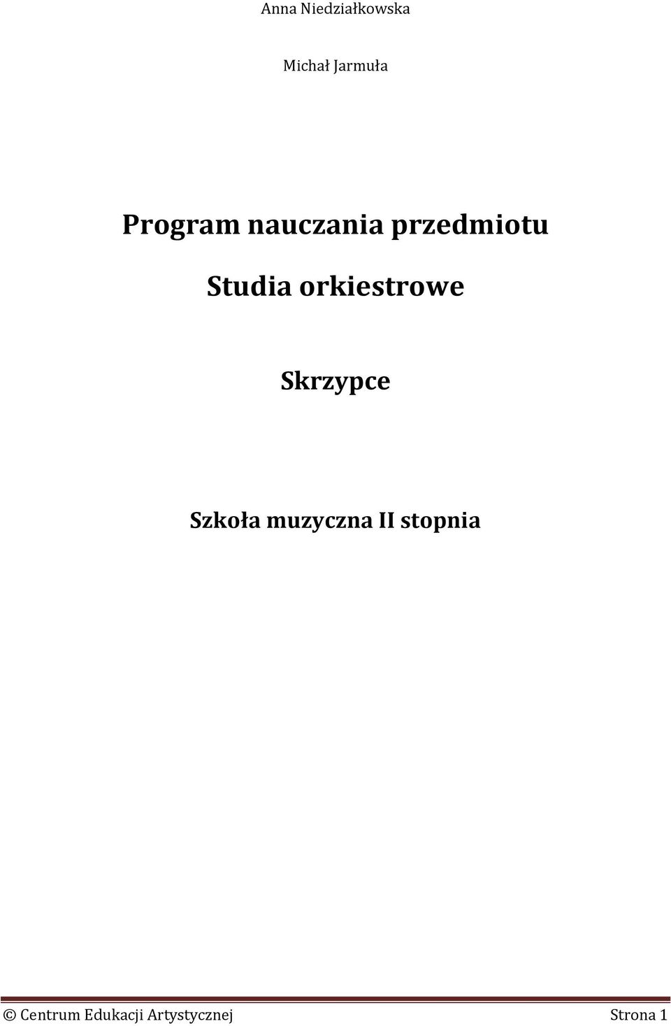 orkiestrowe Skrzypce Szkoła muzyczna II