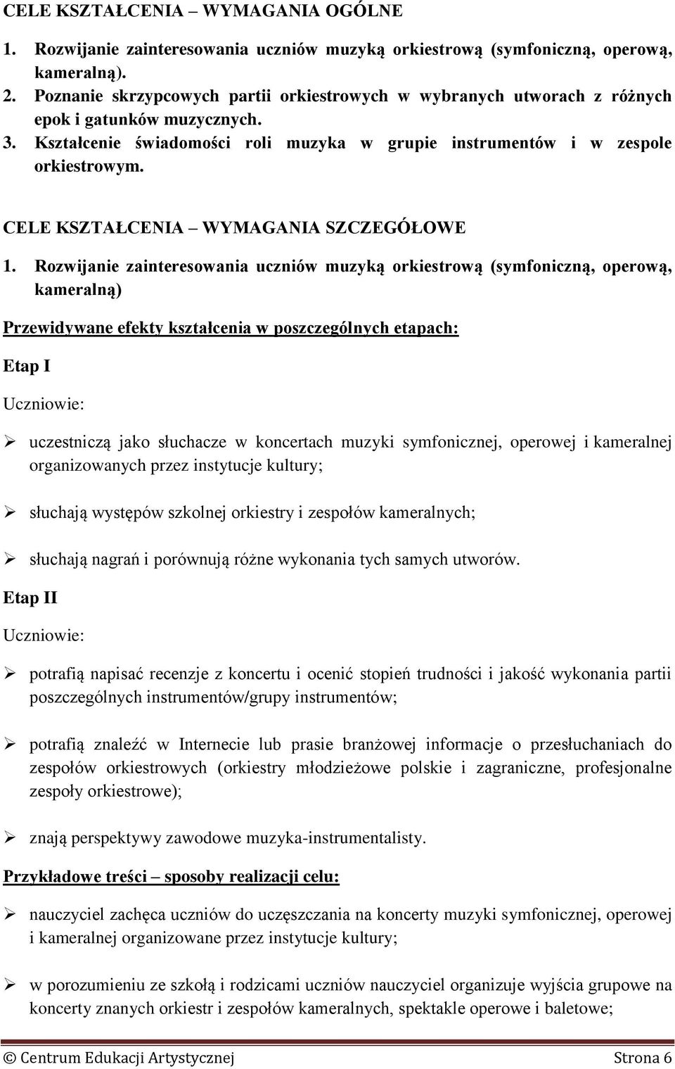 CELE KSZTAŁCENIA WYMAGANIA SZCZEGÓŁOWE 1.