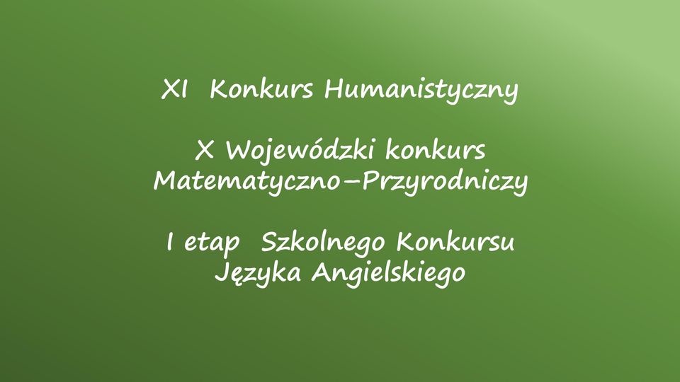 Matematyczno Przyrodniczy I