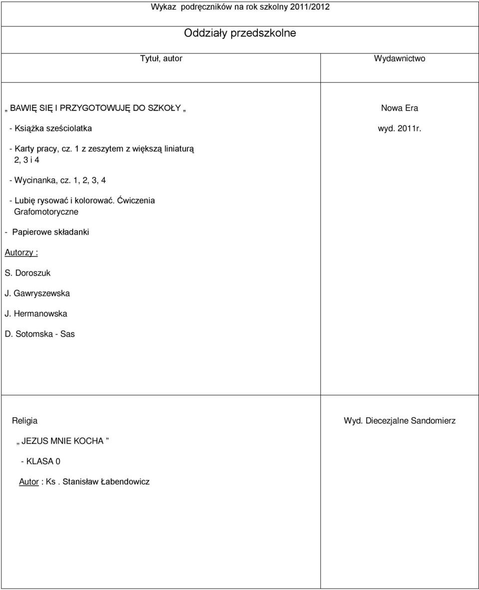 1, 2, 3, 4 - Lubię rysować i kolorować. Ćwiczenia Grafomotoryczne - Papierowe składanki S.