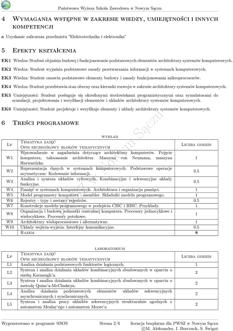 EK3 Wiedza: Student omawia podstawowe elementy budowy i zasady funkcjonowania mikroprocesorów.